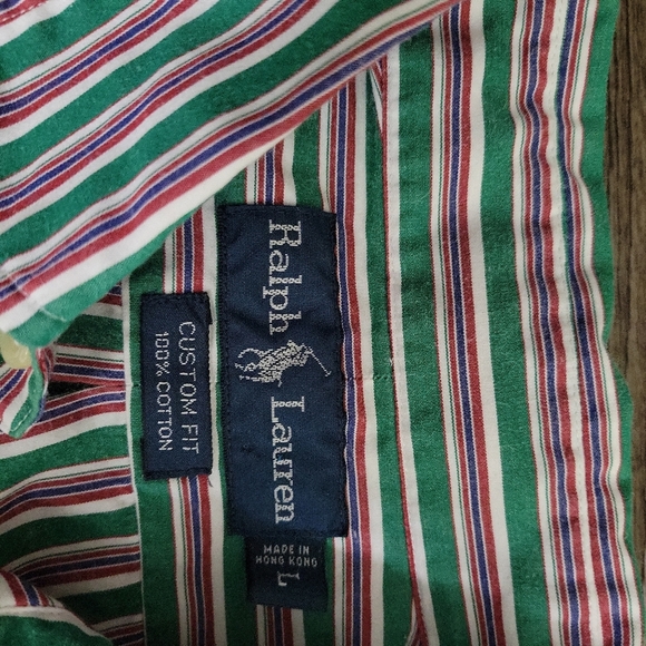 Ralph Lauren Men's Custom Fit Long Sleeve Button Down Shirt Size Large - Picture 3 of 3